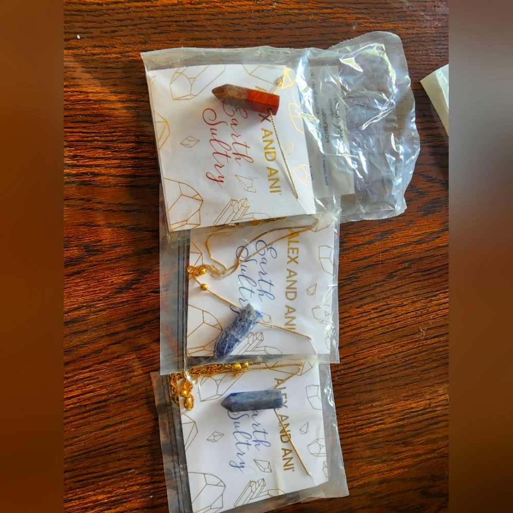 Alex and Ani gemstone pendant necklace BRAND NEW